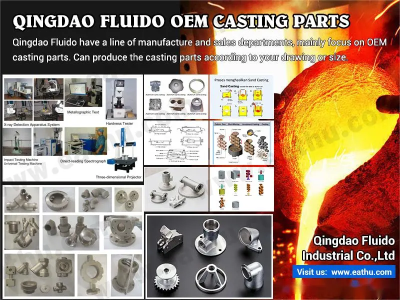 OEM/Customized/Custom Die Casting Spare Parts Made in Cast Iron/Steel/Aluminium